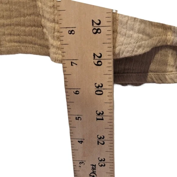 Soft Surroundings Renata Gauze Open Front Lightweight Topper in "Safari" (S) - Picture 4 of 8